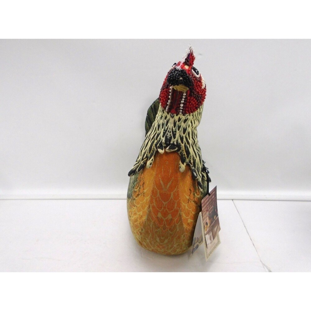 14"x13" Beaded Chicken Novelty Plush Pillow - John Derian 2024 Target Collection - Picture 6 of 8